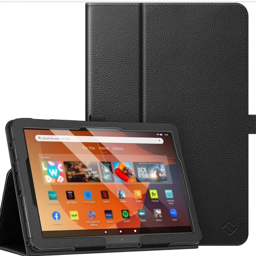 🚨5 for 25 🚨 Black Tablet Cover Case 10.1 Amazon Fire